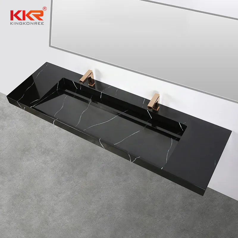 KKR Washbasin New Italian Design Sanitary Ware Bathroom Furniture Double Wash Basin Sink KKR-USVS-72 - M8858