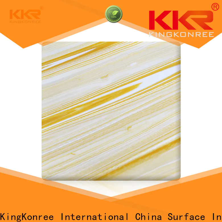 KingKonree translucent countertop material under-mount for hotel