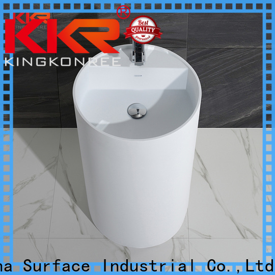 KingKonree freestanding pedestal basin manufacturer for hotel