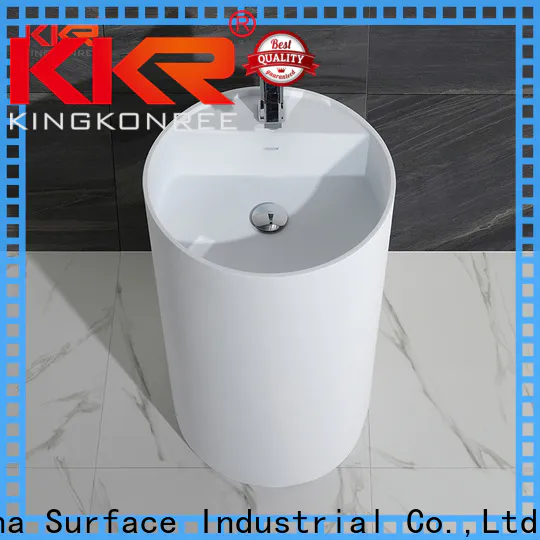 KingKonree freestanding pedestal basin manufacturer for hotel