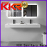 KingKonree solid surface wall hung basin manufacturer for bathroom