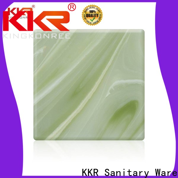 KingKonree marble translucent solid surface OEM for home