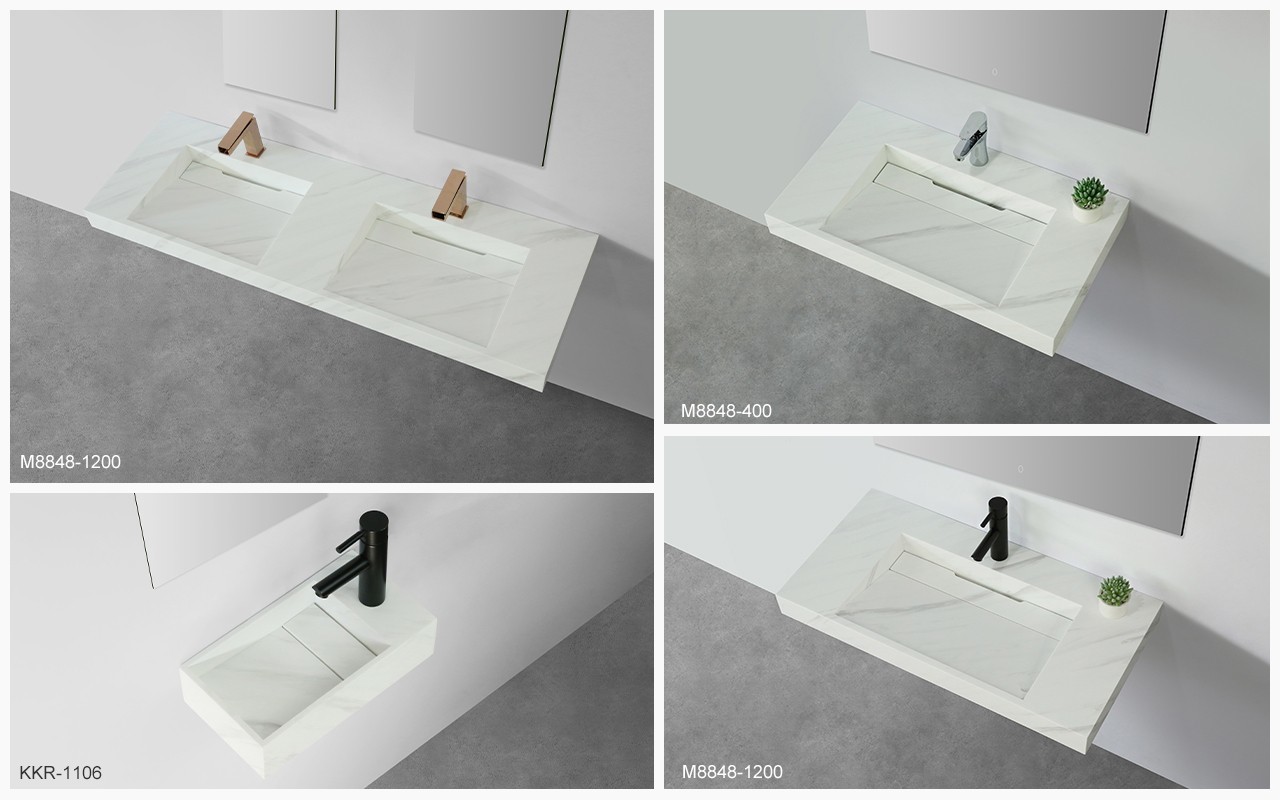 concrete wall hanging sink sink for hotel