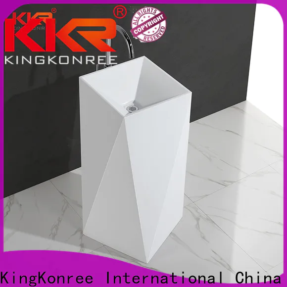 KingKonree pedestal wash basin customized for home