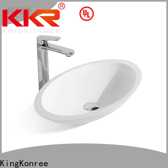 KingKonree marble round above counter basin design for home