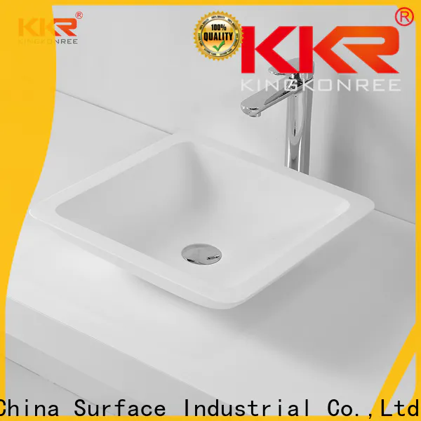 KingKonree above counter lavatory sink customized for restaurant