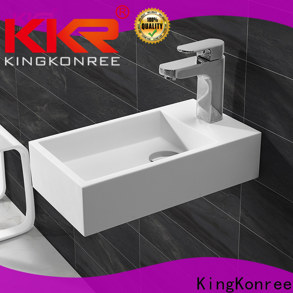 smooth wall mounted sink design for home KingKonree
