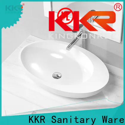 KingKonree elegant round above counter bathroom basin manufacturer for hotel