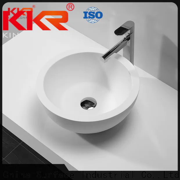 KingKonree durable rectangle above counter basin cheap sample for hotel