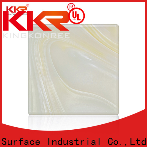 KingKonree acrylic artificial translucent stone under-mount for home