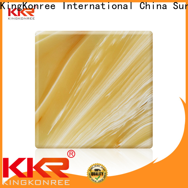 KingKonree acrylic artificial translucent stone under-mount for home