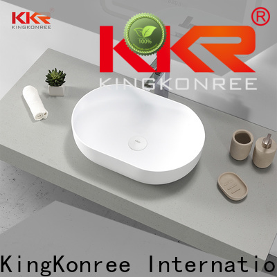 KingKonree elegant above counter lavatory sink design for hotel