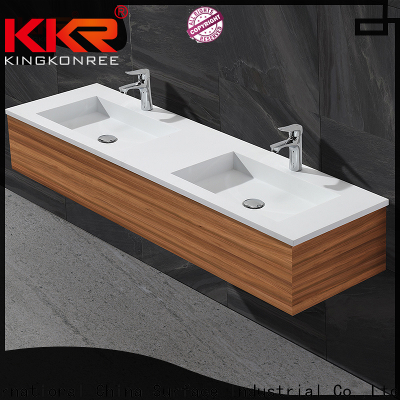 KingKonree smooth double basin cabinet manufacturer for toilet