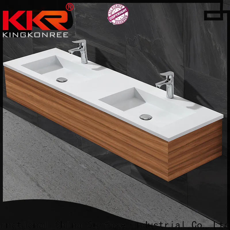 KingKonree smooth double basin cabinet manufacturer for toilet
