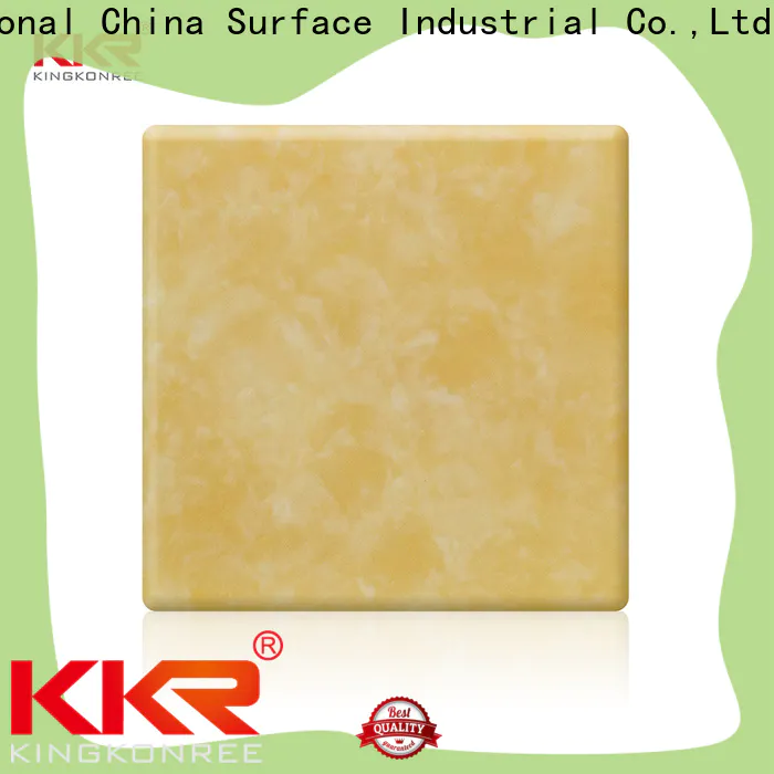 KingKonree royal translucent solid surface custom for bathroom