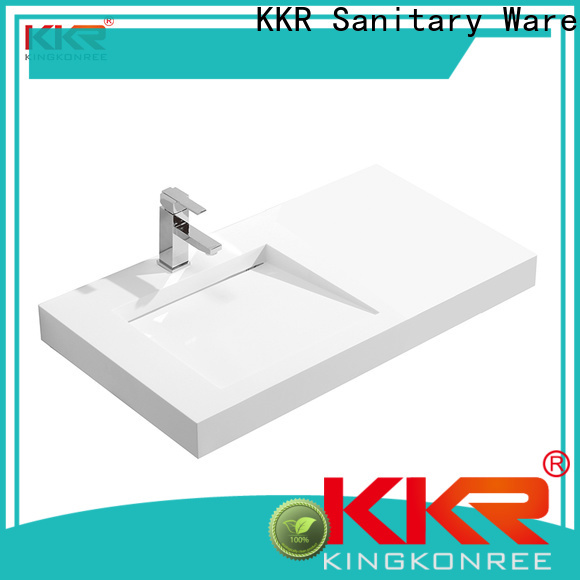 slope concrete wall hung basin supplier for hotel