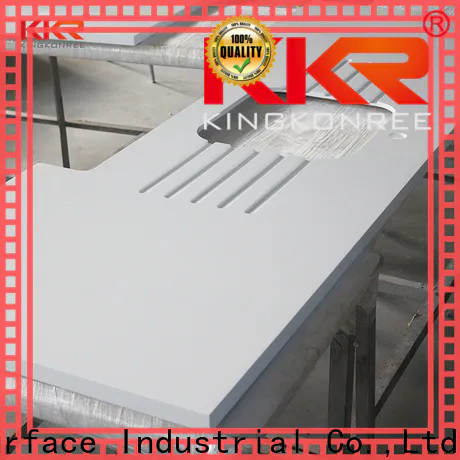 KingKonree white solid surface worktop supplier for hotel