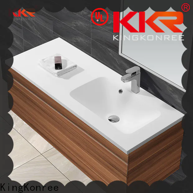 artificial bathroom vanity with basin sinks for hotel