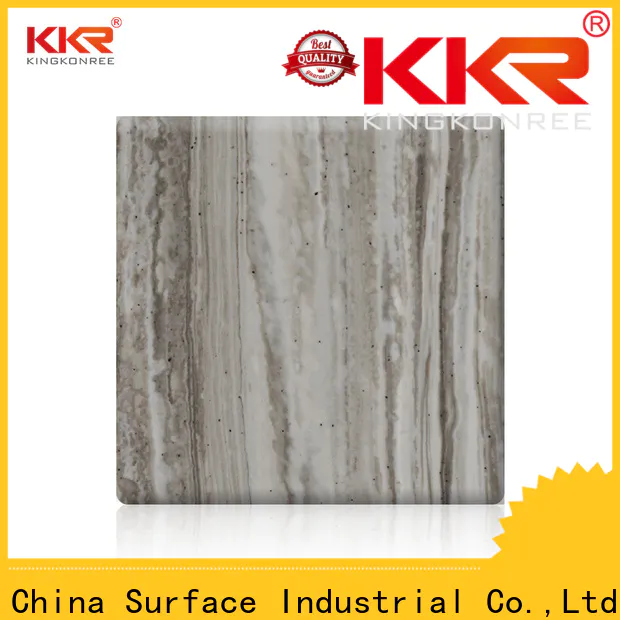KingKonree solid surface sheets prices directly sale for hotel