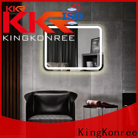 KingKonree mirror with led lights manufacturer for hotel