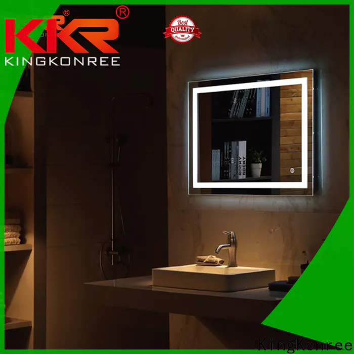 KingKonree mirror with led lights supplier for bathroom