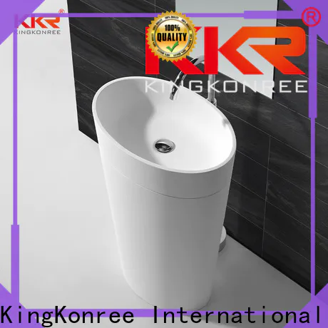 KingKonree thin freestanding vanity basins customized for bathroom