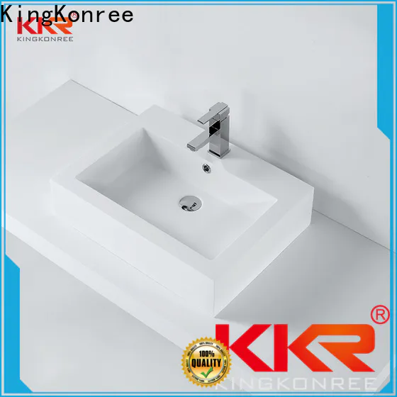 reliable round above counter basin at discount for hotel