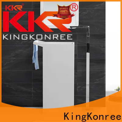 KingKonree freestanding pedestal basin factory price for motel