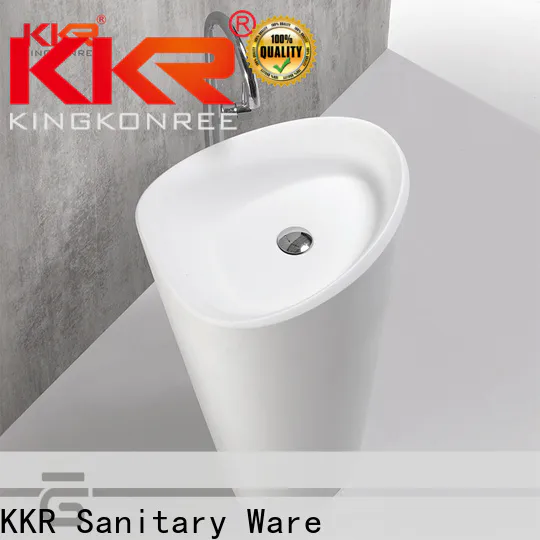 KingKonree thick small free standing sink manufacturer for hotel