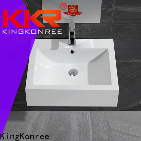 mounted concrete wall mount sink design for hotel