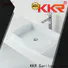 KingKonree thermoforming top mount bathroom sink at discount for hotel