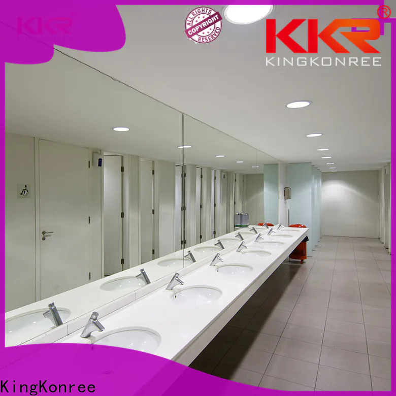 KingKonree one custom cultured marble vanity tops customized for motel