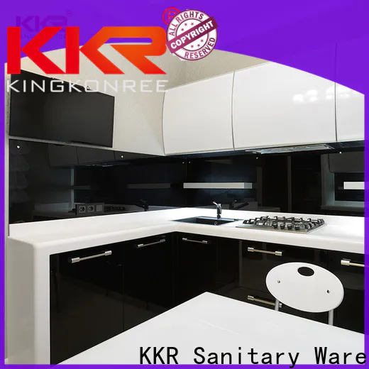 KingKonree white solid surface worktop supplier for hotel