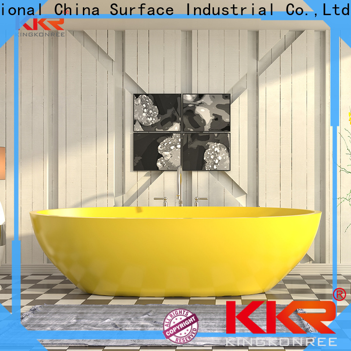 KingKonree solid surface bathtub at discount for family decoration
