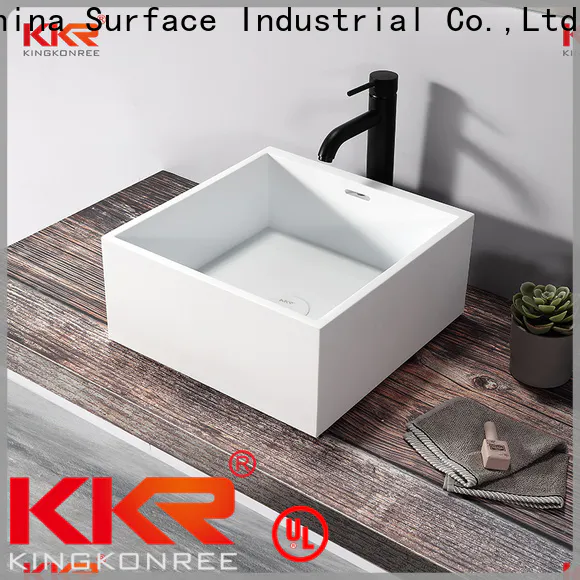 KingKonree standard small countertop basin supplier for home