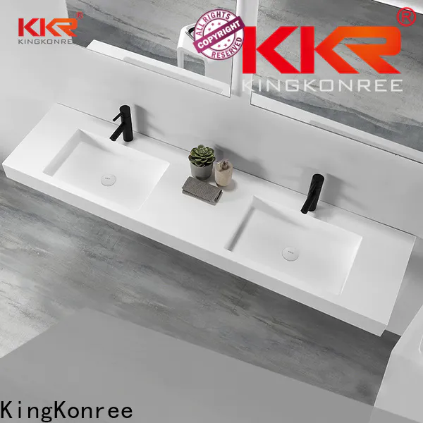 slope rectangular wall mount sink manufacturer for hotel