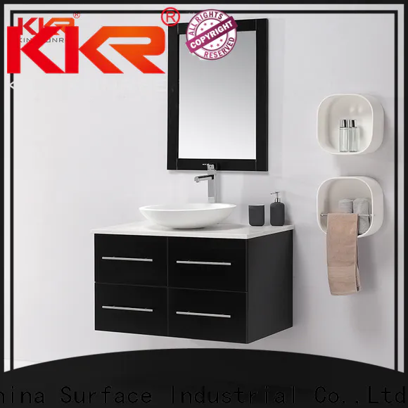 KingKonree thin toilet vanity cabinet latest design for motel