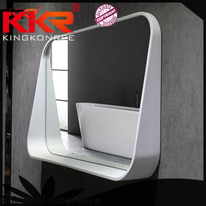 KingKonree sanitary ware hair salon led mirror customized design for bathroom