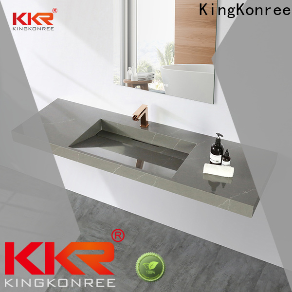 KingKonree unique modern wall mount sink design for hotel