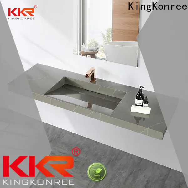 KingKonree unique modern wall mount sink design for hotel