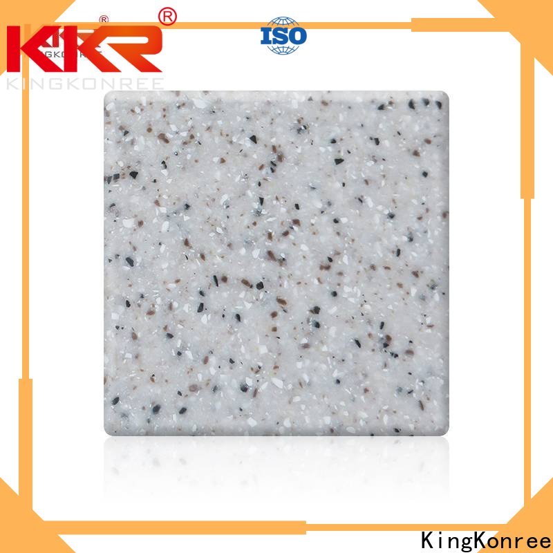 KingKonree white solid surface countertop colors with good price for room
