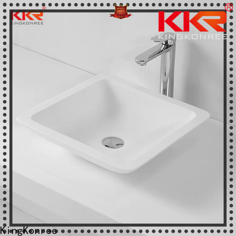 durable square above counter basin supplier for restaurant