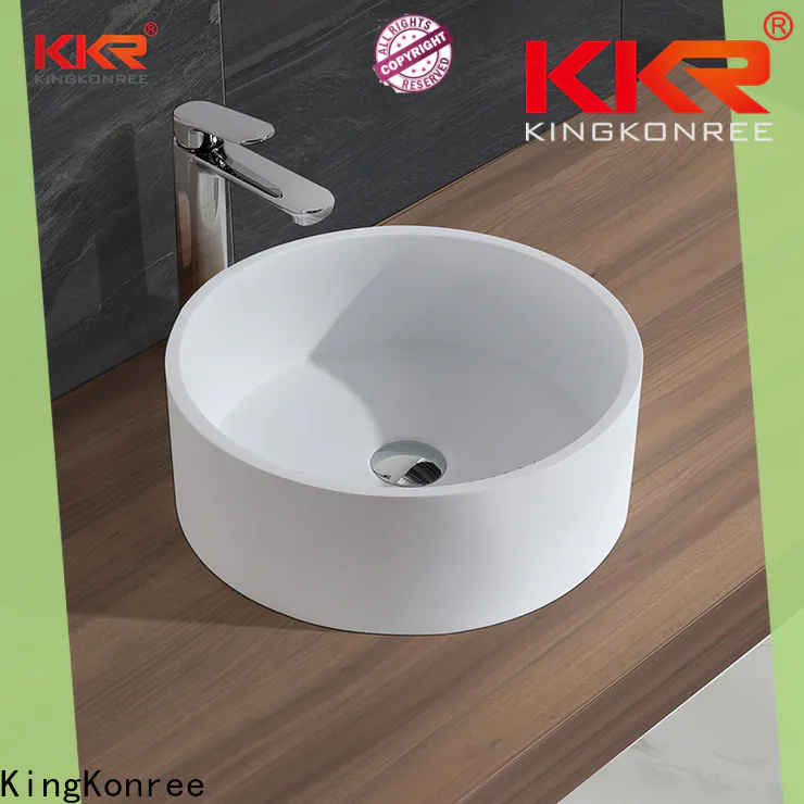KingKonree above counter sink bowl supplier for hotel