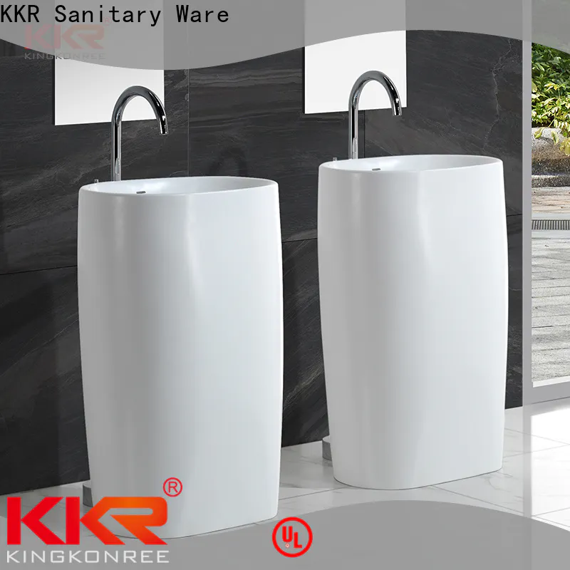KingKonree solid freestanding pedestal basin manufacturer for home