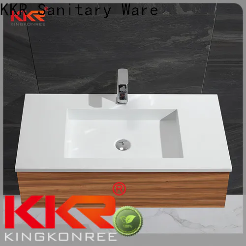 luxurious wall hung basin cabinet customized for hotel