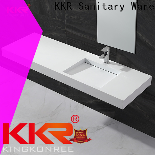 double attaching pedestal sink to wall design for hotel KingKonree