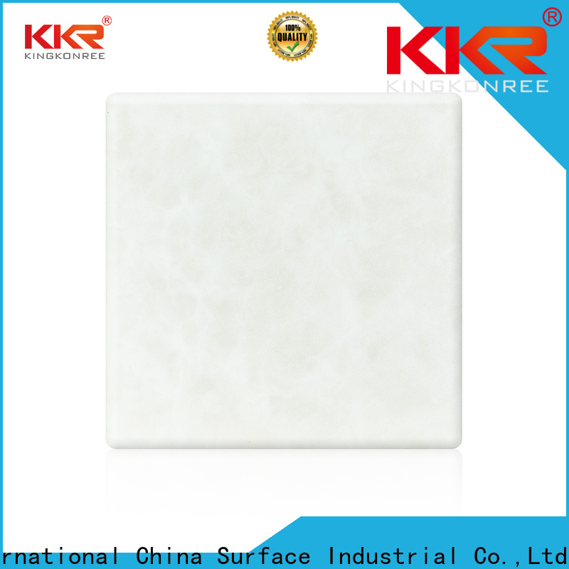 KingKonree integrated acrylic solid surface countertops custom for hotel