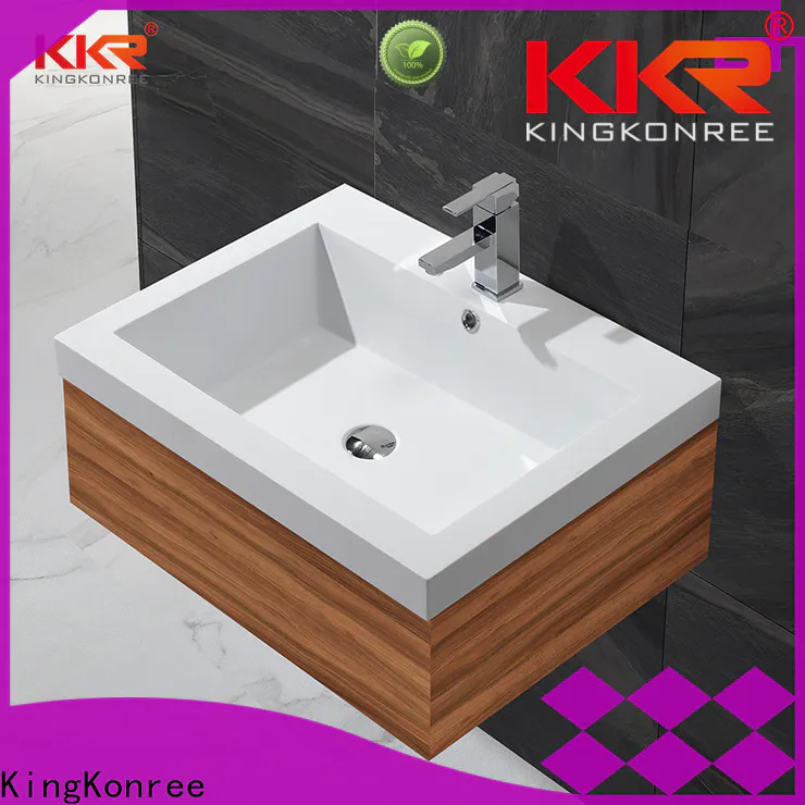 KingKonree marble basin storage cabinet customized for toilet