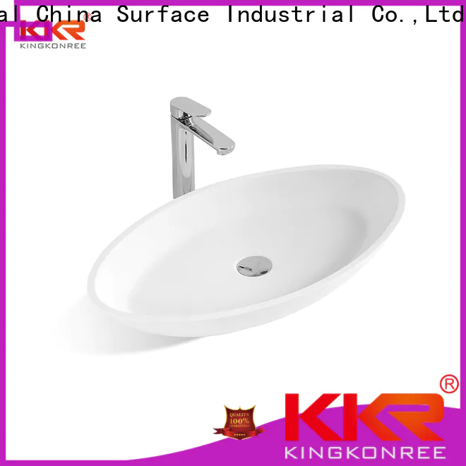 excellent oval above counter basin at discount for hotel