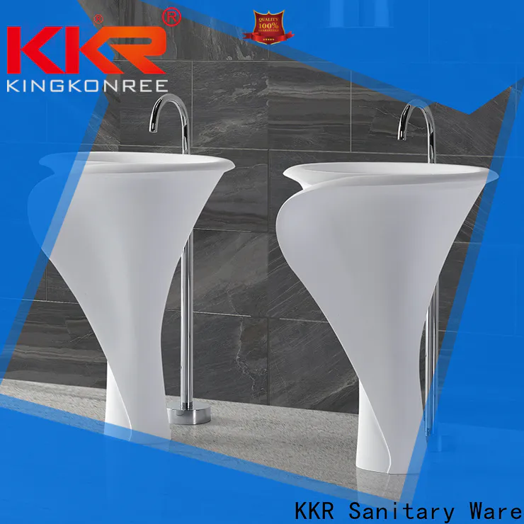 KingKonree Italian free standing bathroom sink vanity customized for motel